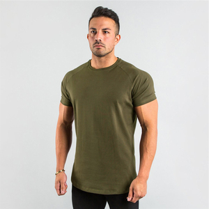 Camiseta Deportiva para Hombre 2024, 95% Algodón, 5% Elastano, Fabricante, Talla Grande, Cuello Redondo, Secado Rápido, Logotipo de Gimnasio Personalizado - Product Image 1