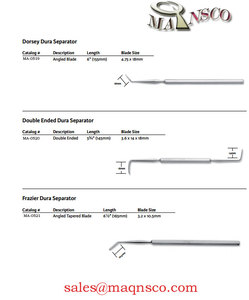 MAQNSCO MA-0528 Gancho Endonasal Quirúrgico para Cirugía de Columna Vertebral, Manual, Certificado CE Clase I, 14mm/21mm, Reutilizable - Product Image 2