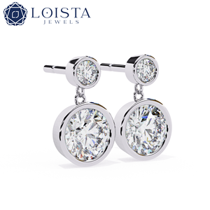 Lab Grown Diamond Round Brilient Cut For Engagement <b>Earring</b> With IGI certified Women's Luxury Jewelry - Product Image 4