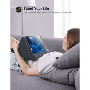 Great Gifts Soft Tablet Pillow <b>Stand</b> for Bed 6 Viewing Angles Dock Holder for 4-13" Tablets Lap <b>PC</b> <b>Stands</b> - Product Image 2