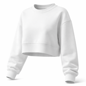 Sweat-shirt court élégant pour femme en gros - Fournisseur OEM de sweats tendance en gros - Product Image 3