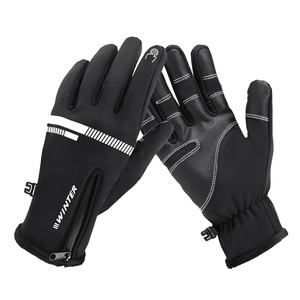 Guantes de Piel de Cabra para Hombre y Mujer, Antideslizantes, para Correr, Ciclismo, Senderismo, Conducción, Esquí, Resistentes al Viento, con Pantalla Táctil, para Deportes de Invierno, Dedos Completos - Product Image 2