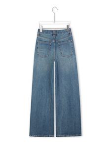 YUANBOFEI <b>Women</b> Boyfriend Casual Loose Denim <b>Jeans</b> High Quality Breathable High <b>Waist</b> Wide Leg Blue Washed Comfortable Custom - Product Image 4