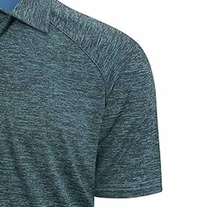 Chemise de concours d'équitation à manches courtes pour homme avec décoration patchwork sur le col et les poignets, polo homme, posté par Dress Sports - Product Image 3