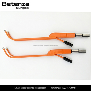 Pinces électriques antiadhésives monopôlaire à pointe bulbeuse, droites et courbées, réutilisables, en acier inoxydable allemand, ensemble d'instruments - Product Image 2