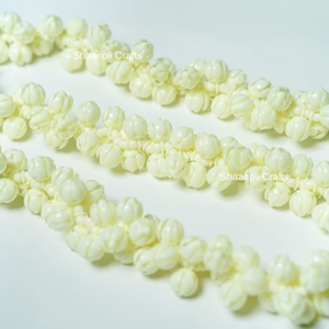 Guirnaldas artificiales de caléndula de jazmín de 2,5 pies aproximadamente Toran para el hogar, jardín, decoración de boda, guirnaldas de flores para decoración del hogar - Product Image 1