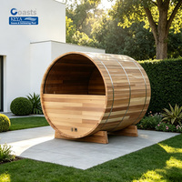 Sauna de Barril de Lujo para Exteriores con Alto Retorno de la Inversión (ROI), Certificación ETL, Control por WiFi, Equipo Premium para Resorts en Malasia