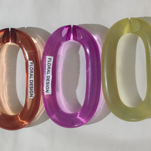 โซ่เรซิ่นใสหลากสีขนาดใหญ่สำหรับตกแต่งผนัง งาน DIY ฉากกั้นห้อง และอุปกรณ์ตกแต่งม่าน - Product Image 1