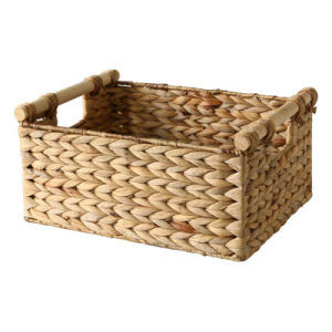 Top Product Water Hyacinth Home Storage Organizer <b>Picnic</b> <b>Basket</b> Customize Size Room Furniture Decor - Product Image 2