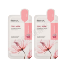 Mascarilla Facial Hidratante Mediheal Collagen Essential Mask 24ml X 2 Unidades, 1 Paquete de 2 Piezas con Descuento, Péptidos - Product Image 1