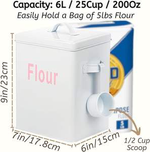 Tarro de Almacenamiento Metálico para Cocina de Gran Calidad a Precio Responsable con Acabado Liso para Decoración Moderna de Cocina - Product Image 2