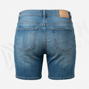 Shorts en jean délavé taille haute personnalisés pour l'été – Coupe décontractée, mi-longueur, pour hommes et femmes – Qualité supérieure, tendance mode _1 - Product Image 2