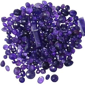 AAA + Cabochon d'améthyste naturelle de haute qualité de forme mixte et pierre précieuse de quartz de taille pour la fabrication de bijoux - Product Image 1