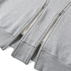 <b>Y2K</b> <b>Streetwear</b> Fashion Oversized Hooded Stylish Zipper Hoodies for Men Custom Logo Winter Hip Hop Symmetrical Unisex Sweatshirts - Product Image 5