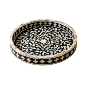 Plateau de service de luxe en nacre, fait main, incrusté de coquillages, plateau décoratif pour la maison, l'hôtel, le restaurant, pour le service et les cadeaux - Product Image 4