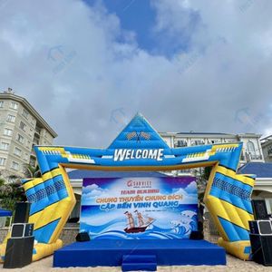 Arche gonflable en forme d'étoile, pompe à air électrique Vietnam, pour l'extérieur, designs variés, plus de 12 pieds - Product Image 5