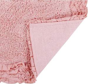 Tapis de bain luxueux en coton doux tufté, tissé à la main avec un motif ovale élégant, lavable en machine, tapis en laine pour la maison ou l'hôtel - Product Image 3