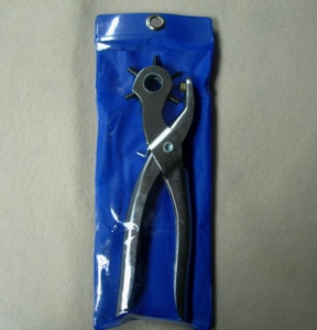 Pince perforatrice pour ceintures DK-442 avec poignée recouverte |   Pince à poinçonner rotative en cuir avec poignée en plastique - Product Image 4
