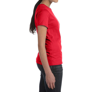 Camiseta deportiva de última moda, manga corta, para gimnasio, yoga, deporte, informal, para mujer, en oferta, con logo personalizado, de algodón. - Product Image 5