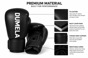 ถุงมือชกมวยแนวตั้ง Dumela International สีสันตามสั่ง คุณภาพสูง หนังแท้ พกพาสะดวก สำหรับฝึกซ้อม - Product Image 6