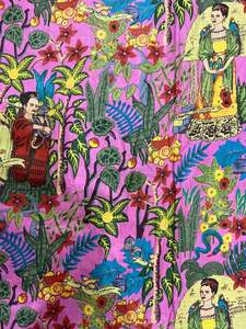 Tissu en coton ample anti-statique écologique à imprimé floral Sanganeri Jaipuri pour costume, matelas, rideau, oreiller, artisanat, sac - Product Image 6