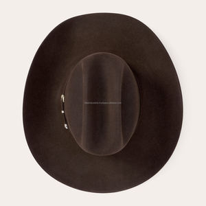 Sombrero de Vaquero Clásico Vintage |   Fieltro de lana hecho a mano estilo occidental |   Sombrero Resistente para Rodeo y Actividades al Aire Libre, Unisex - Product Image 2