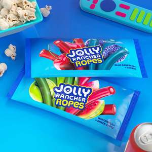 Jolly Rancher Blue Raspberry Cherry Rope Candy Chewy <b>Sweet</b> Sour Gummy Style Bulk Wholesale SnackPack <b>Party</b> Treat Limited Edition - Product Image 2