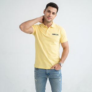 Vente en gros Nouvelle Arrivée Polo Homme Couleur Unie Prix de Gros Look Tendance Vêtements Polo Homme - Product Image 1