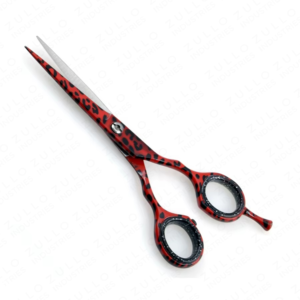 Professional Red and Black <b>Barber</b> Scissors Stainless Steel Hair Cutting Shears with Sharp Straight <b>Blade</b> - Product Image 3