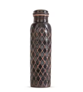 White Marble Copper Water Bottle Gold Vein Stone Pattern Designer Drinking Bottle Leakproof Travel Custom Logo Gift - Product Image 5