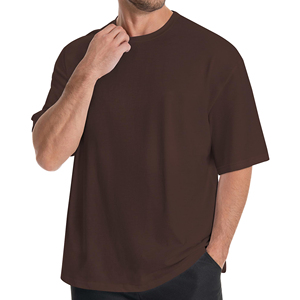 Camiseta Oversize de Algodón 100% para Hombre, Estilo Deportivo, Holgada, Hombro Caído, 220g, Manga Corta, Cuello Redondo, con Logo Frontal - Product Image 5