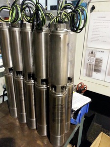 4 Inch Deep Well Multistage High Pressure Stainless Steel Resin Filled 220V 380V 0.5 HP OEM 0.37KW Plastic Impeller <b>Submersible</b> - Product Image 4