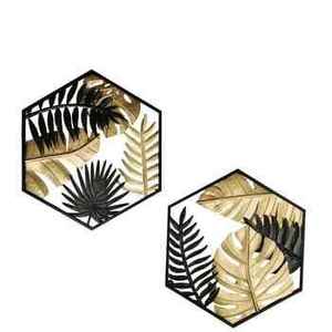 Metal Floral Wall Sculpture Modern Irregular Design Home Decor Living Room Accent <b>Single</b> Piece - Product Image 3