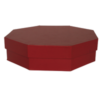 Boîte cadeau hexagonale personnalisée de luxe Finition mate raffinée Stratification brillante Base de couvercle de présentation prestigieuse réutilisable Portable