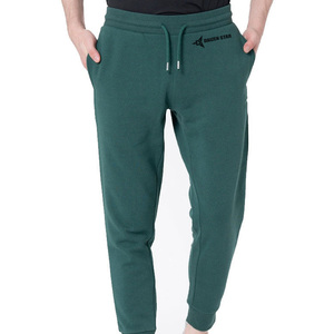 Daizen Star Men's Green Polyester/Cotton Quick Dry Midweight Sweatpants Elastic Waist Drawstring Pockets Casual Joggers - Product Image 1