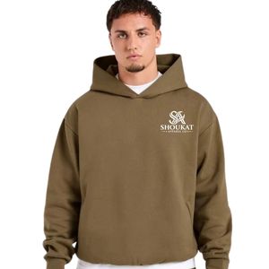 Mens Mocha <b>Brown</b> Hoodie Tracksuit Set Matching Sweatpants <b>Jogger</b> Pants Two Piece Casual Sportswear Streetwear Pullover Hooded - Product Image 3