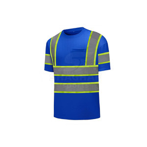 T-shirts de sécurité pour hommes, vêtements de sécurité professionnels avec design réfléchissant pour les travaux en extérieur et industriels. - Product Image 3