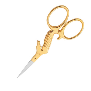 Ciseaux fantaisie de qualité supérieure en titane couleur or style cheval, ciseaux à fil, ciseaux à broder - Product Image 4