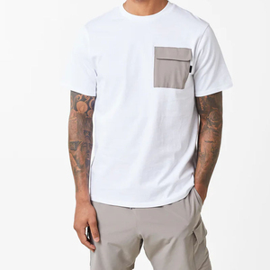 ชุดออกกำลังกายสำหรับผู้ชาย |   ชุดยูนิฟอร์มออกกำลังกายฤดูร้อนแบบ 2 ชิ้น |   ชุดเสื้อยืดและกางเกงขาสั้นลายทางข้างแบบกำหนดเอง |   จำนวนมาก - Product Image 3