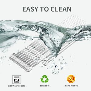 17\" Stainless Steel Kabob Skewers Reusable <b>Flat</b> Long Shish Kebab <b>Grill</b> BBQ Tools for Grilling and Barbecuing - Product Image 4