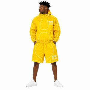 Conjunto Deportivo RTW Amarillo de Manga Larga con Capucha y Cremallera, Deportivo, de Poliéster, Unisex para Adultos, Ligero y de Secado Rápido para Verano - Product Image 6