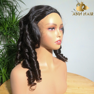 Deep Wave Bob <b>Wig</b> with Transparent Lace | 1B Vietnamese Human Hair - Product Image 1