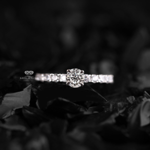 EGL Certified Lab Grown Cut Solitaire Diamond Engagement <b>Ring</b> 14K Gold Pave Bridal Anniversary <b>Ring</b> 1.50 Ct Women's Customizable - Product Image 1