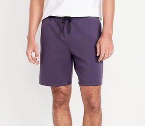 Shorts de sport en molleton de couleur violette, à faible MOQ, vente en gros OEM, pour l'entraînement, la gym, la course, le yoga, et shorts de compression - Product Image 3