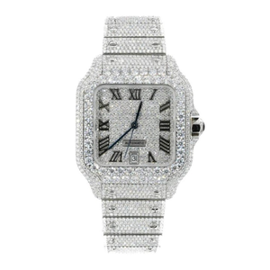 Reloj de Diamantes Cultivados en Laboratorio de Alta Calidad, Totalmente Personalizado, para Hombre, Estilo Hip Hop, Regalo de Joyería de Diamantes - Product Image 1