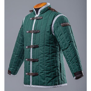 Wholesale Manufacturer Medieval Green Gambeson <b>Jacket</b> Gear Men Reenactment Events Custom OEM ODM 2026 - Product Image 2