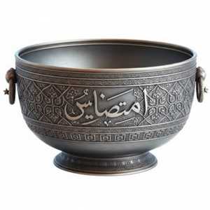Luxury Decorative Glass Bowl with Metal Rim Elegant Fruit Serving Bowl for Home Decor - Product Image 3