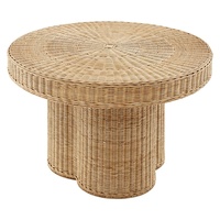Table basse moderne en rotin naturel avec plateau en bois, durable, écologique, faite à la main, de haute qualité, meubles pour la maison, pour le salon