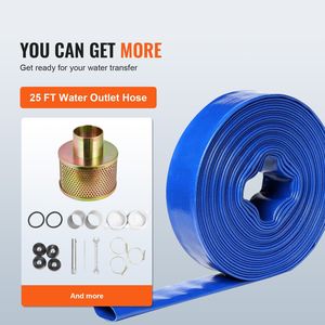 Pompa per rifiuti a benzina da 7HP 242GPM con motore a 4 tempi e tubo di uscita da 25ft/7,62m per irrigazione e attrezzature idroponiche - Product Image 6