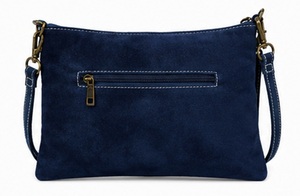 Wholesale Summer Women's Color Block Suede Crossbody Bag Metallic Panel Shoulder Sling <b>Purse</b> Fashion <b>ZIP</b> Closure Custom - Product Image 5